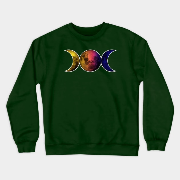 Triple Goddess symbol Crewneck Sweatshirt by PeregrinusCreative